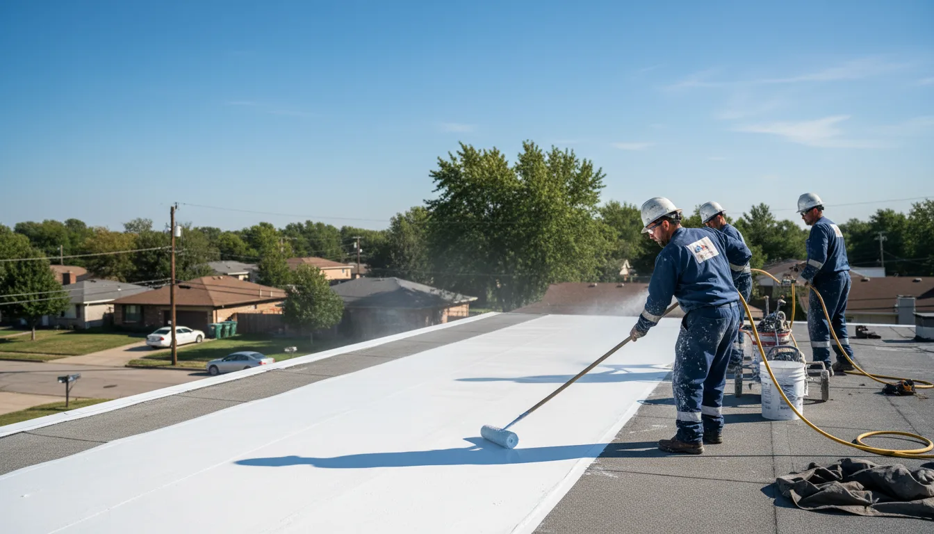 Commercial roof coating in Lexington, IL near me